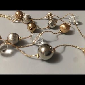 NÉW YORK & COMPANY 🔹 Gold Silver Crystal Necklace